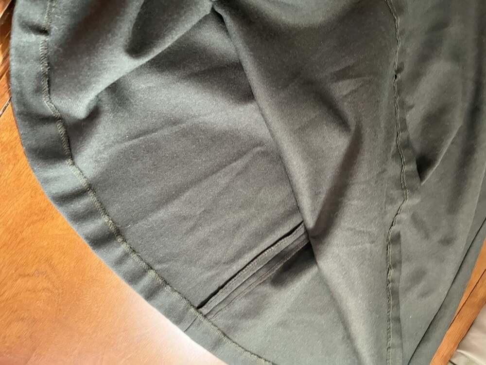 VTG Herman Geist Wool A Line Skirt Green Size 8 - Picture 6 of 8